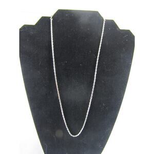 Sarah Coventry Silver Tone Chain Link Necklace 21"‎ Boho Whimsical Grunge Y2K